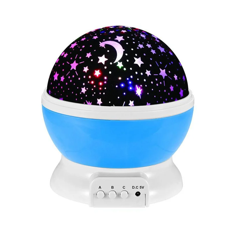 Светодиодный USB вращающийся Ночной светильник, проектор, звездное небо, звезда, для детей, для сна, Романтический светодиодный светильник, рождественские подарки, 9 режимов