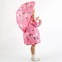 Прозрачный детский зонтик массового производства, креативный мультяшный детский зонтик с длинной ручкой, детский зонтик