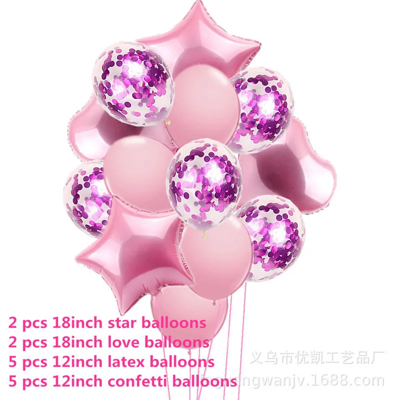 14 шт 12 дюймов металлические цвета латексные воздушные шары с конфетти надувной шар для дня рождения, свадьбы, вечеринки - Цвет: Темный хаки