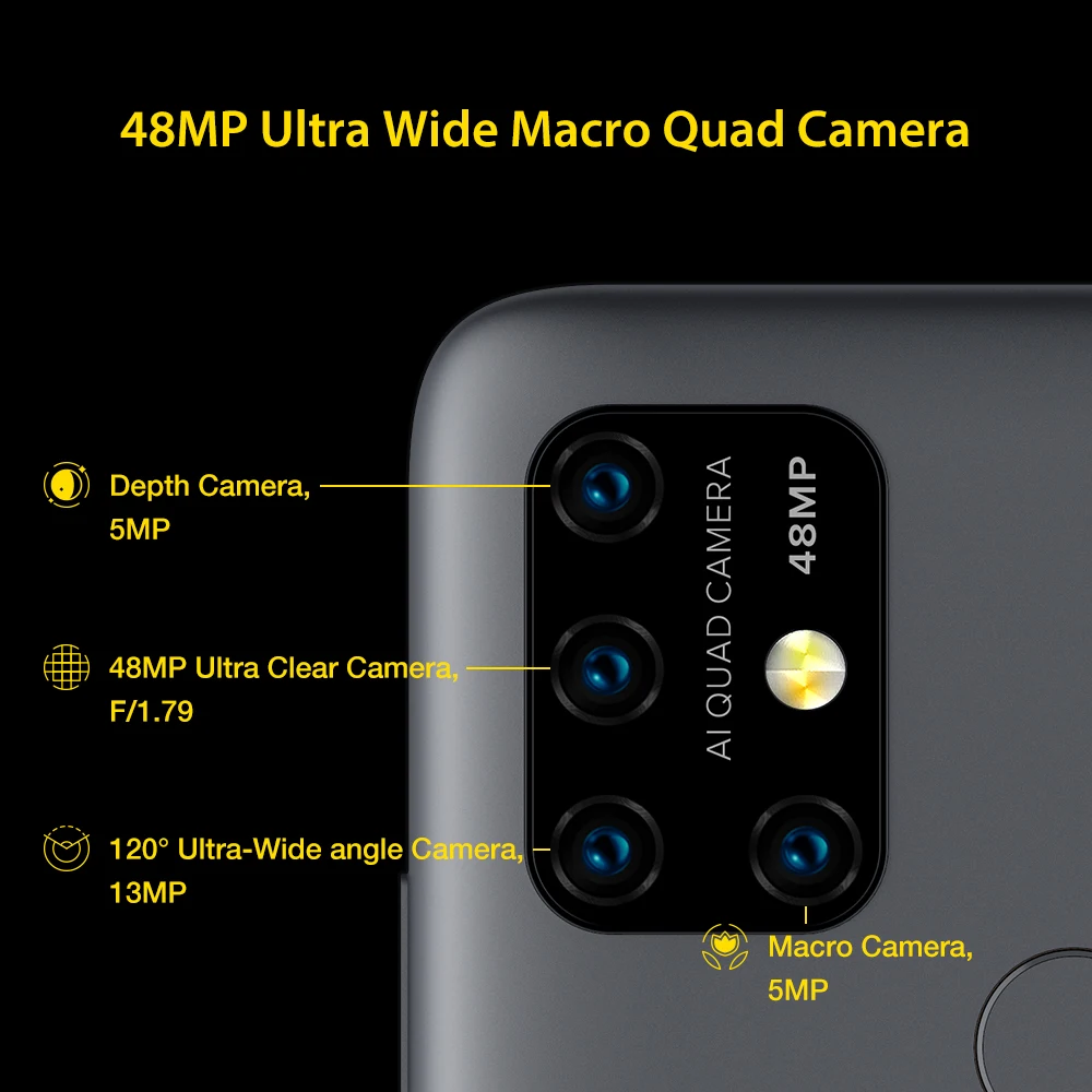 UMIDIGI Power 3 Android 10 0 Phone Global Version RAM 4GB ROM 64GB Octa Core 48MP 4