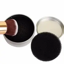 Горячая, прочная Кисть для макияжа, Чистящая губка, контур для бровей, порошок, цветной переключатель, удалитель, быстрая стирка, железный чистый чехол, инструмент для макияжа