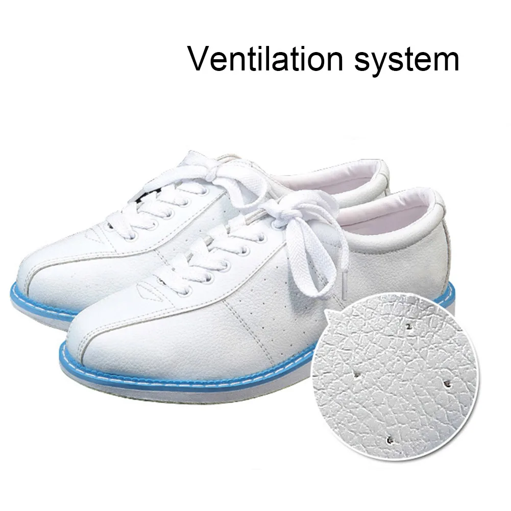 White Bowling Shoes For Men Women Unisex Sports Beginner Bowling Shoes Sneakers Drop Shipping