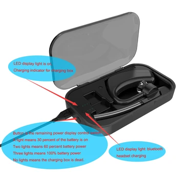 

Headset Storage Portable Bluetooth Earphones Charging Case for Plantronics Voyager Legend / Plantronics Voyager 5200