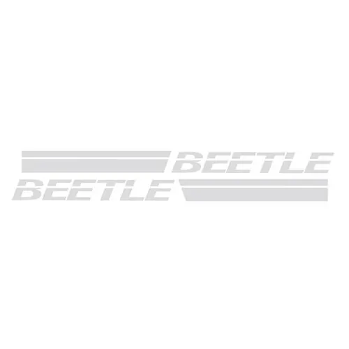 Для VW Beetle для Volkswagen Beetle, стикер для кузова автомобиля, Настраиваемые автомобильные наклейки на дверь, Боковые Полосатые наклейки, наклейка - Название цвета: Silvergrey