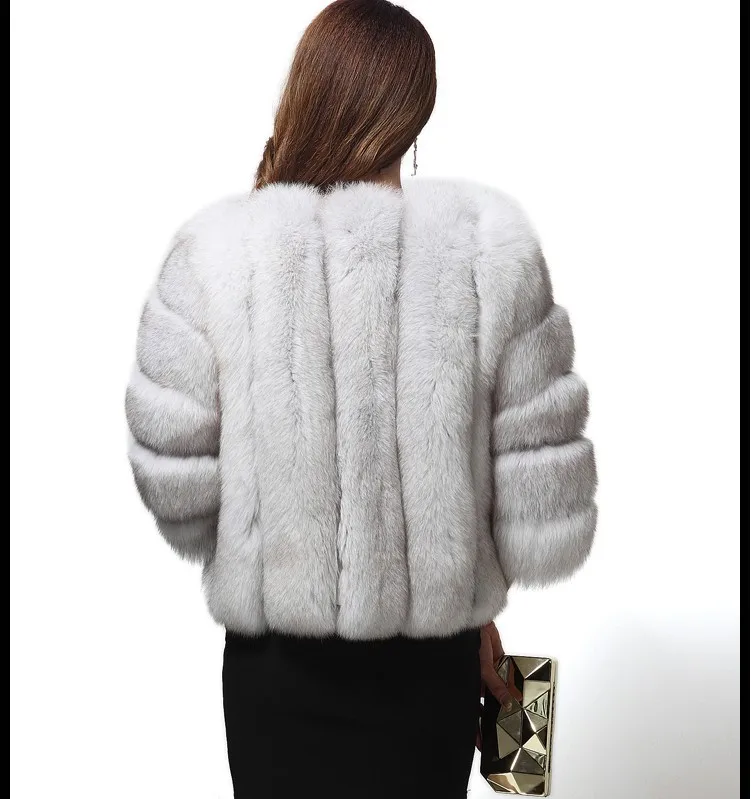 Manteau femme, Vetement, зимнее пальто для женщин, пальто из искусственного меха, искусственный Лисий мех норки, куртка в полоску, пальто WR747