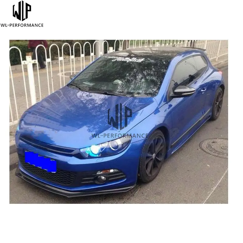 Scirocco разветвитель из углеродного волокна для переднего бампера, спойлер для кузова автомобиля, комплект для Volkswagen Scirocco 15-up, для стайлинга автомобиля