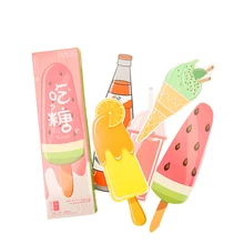 30 шт./лот, милые, миленькие в японском стиле(«Каваий») для мороженного, газировки Бумага Закладка для книги подарочные канцелярские товары пленка закладки книжные держатели карты сообщения школьные принадлежности