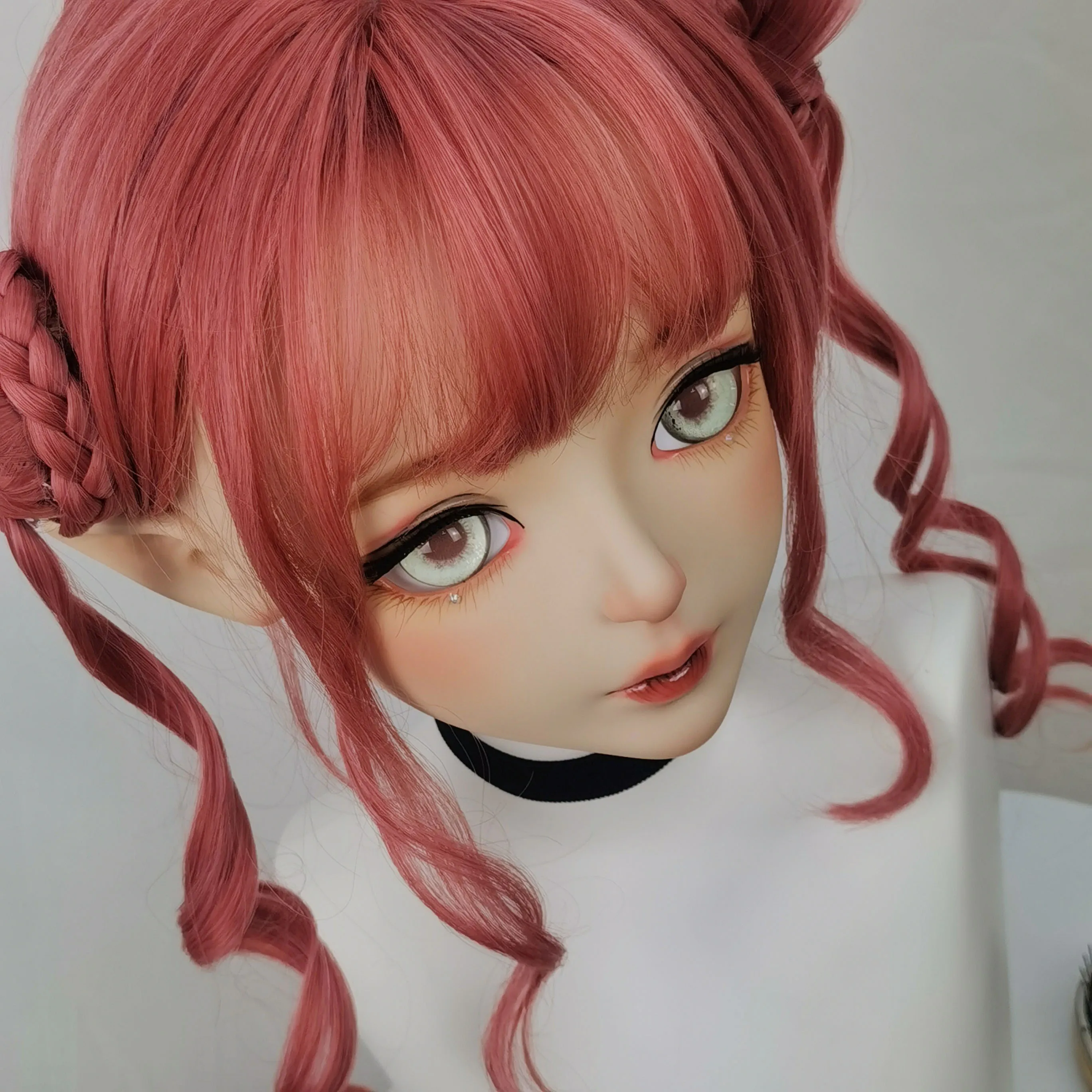 女性と女の子のための樹脂ハーフヘッドコスプレ,手作り,日本の