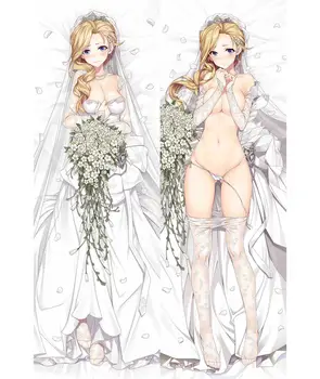 

Anime Dakimakura 2Way 160cm x 50cm Azur Lane Hood Wedding Sexy Girl Manga Body Hugging Pillow Case Waifu Gift for OTAKU