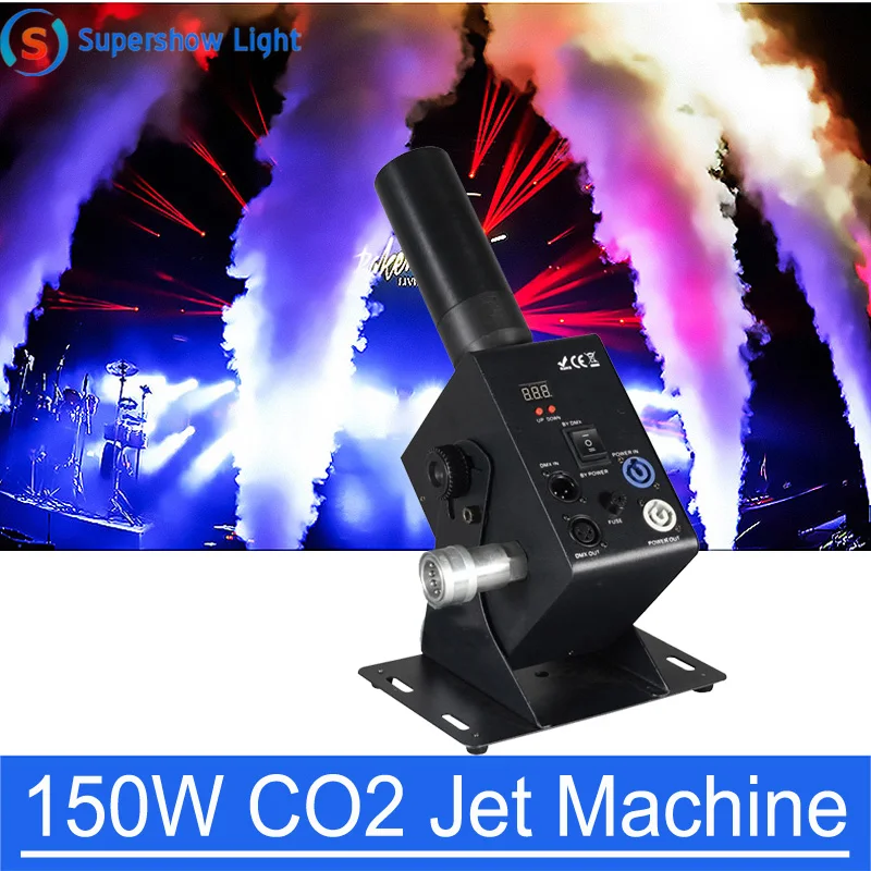 DMX512 контроль и мощная струйная машина 150 Вт Однотрубная CO2 колонная для