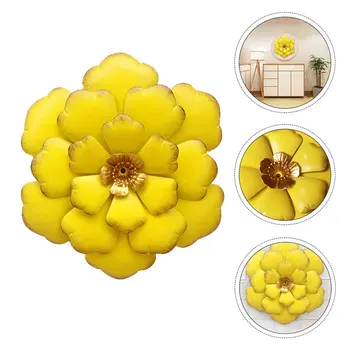 

1pc Large Metal Flower Wall Art Wall Sculptures Hanging for Indoor Home Decor
