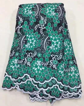 

2019 Latest African Embroidery Tulle Lace Fabrics High Quality Stones French Milk Silk Lace Fabric for Party Dress 5 Yard ZJ003