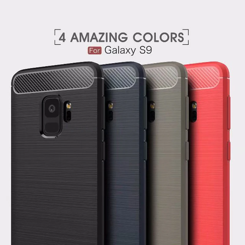 

Carbon Fiber Shockproof Phone Case For Samsung Galaxy S8 S9 S10 Plus S10 Lite S7 Edge J5 J7 Prime Note 9 8 7 J4 J6 2018 A6 Plus