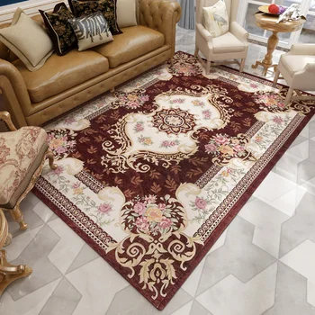 

Europe Palace Jacquard Carpet Livingroom Home Bedroom Carpet Classical Rug For Sofa Coffee Table Study Room Floor Mat Kids Rugs
