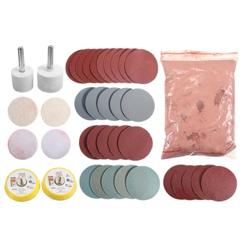 

39Pcs Deep Scratch Remover Auto Car Glass Polishing Kit 8 Oz Cerium Oxide Powder