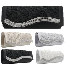 Aelicy Женская вечерняя сумка с наплечным ремешком, кружевная Бриллиантовая Свадебная маленькая сумка-клатч вечерние свадебные конверты Сумочка цепочка вечерние сумки