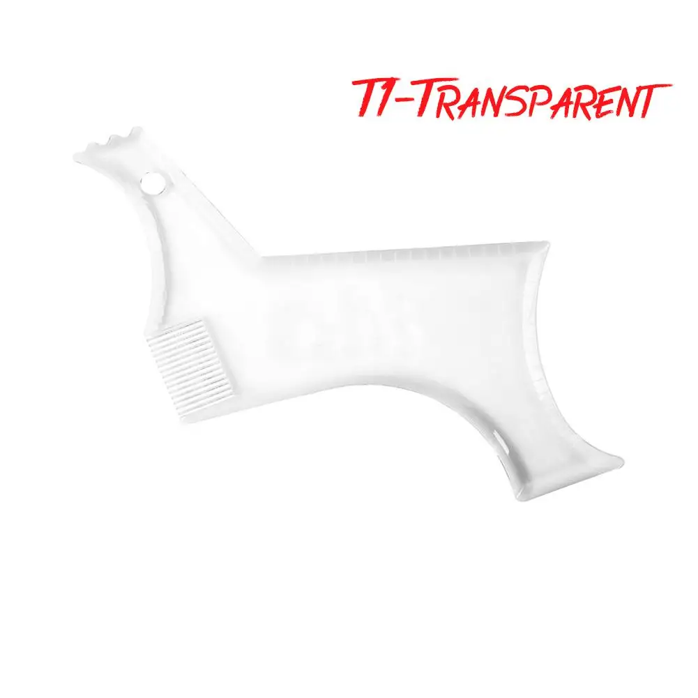 Men Beard Shaping Styling Template Comb Transparent Men s Beards Combs Beauty Tool For Hair Beard 4