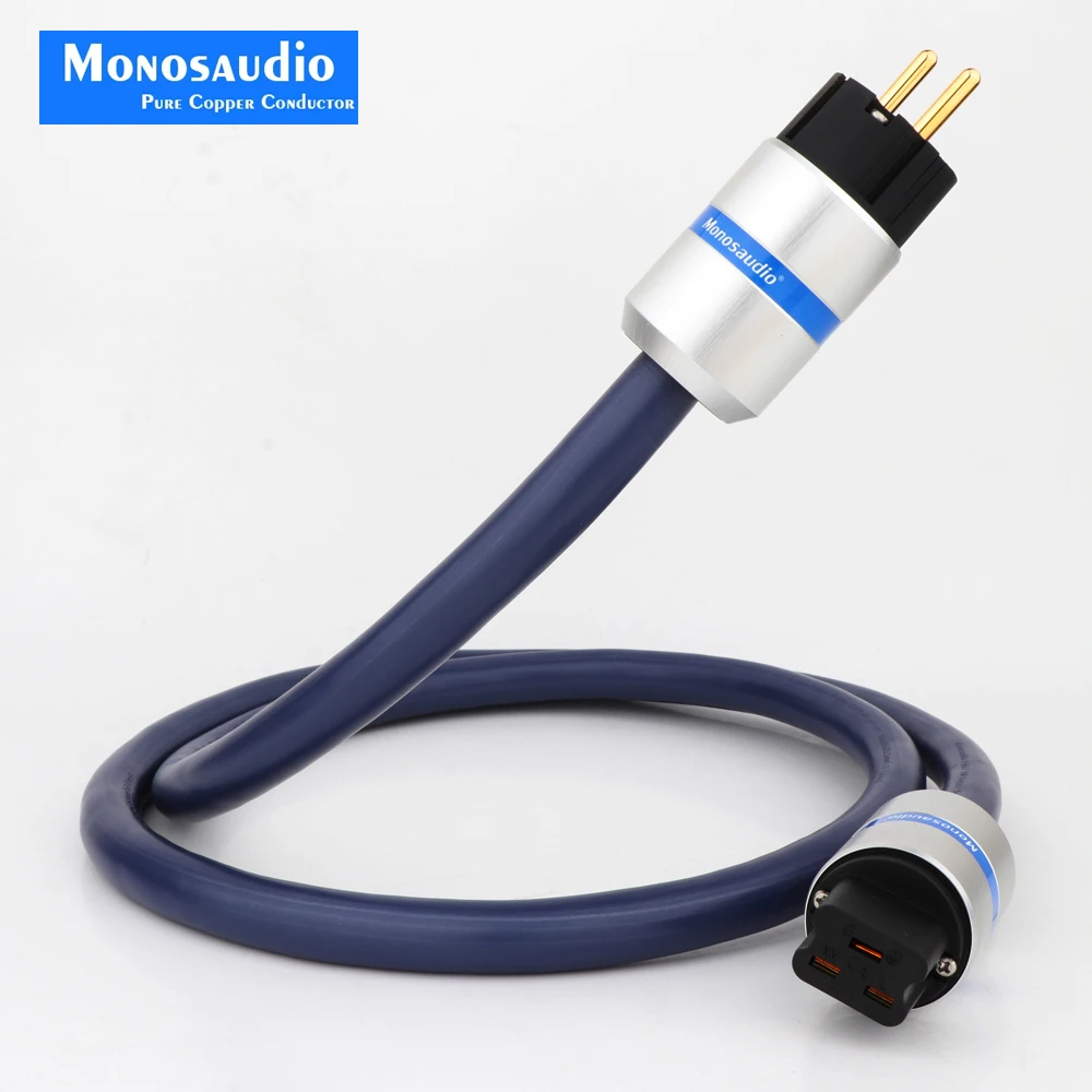 Monosaudio P902 99.9998% Pure Copper Schuko Power Cable HIFI EMC Shield wire EU/US AC Mains cord | Электроника
