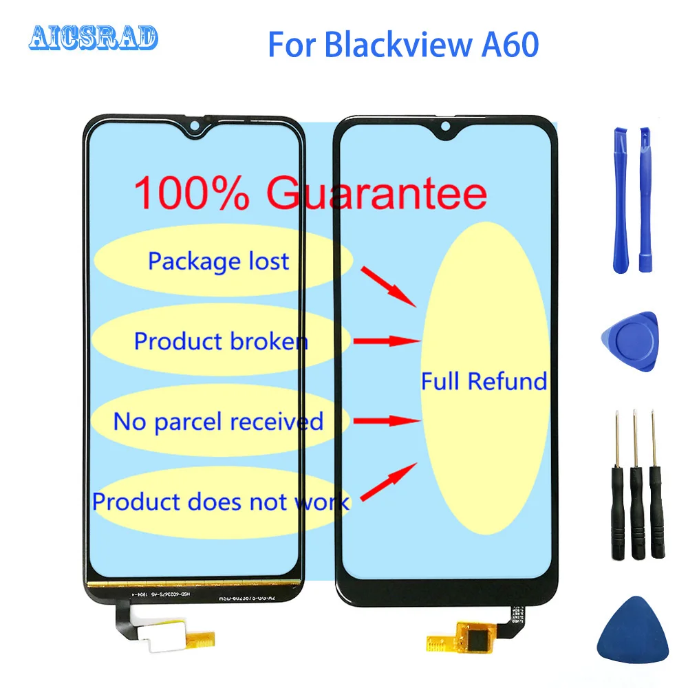 AICSRAD 100% оригинал новинка Протестировано 6 1 дюймов переднее стекло для мобильного