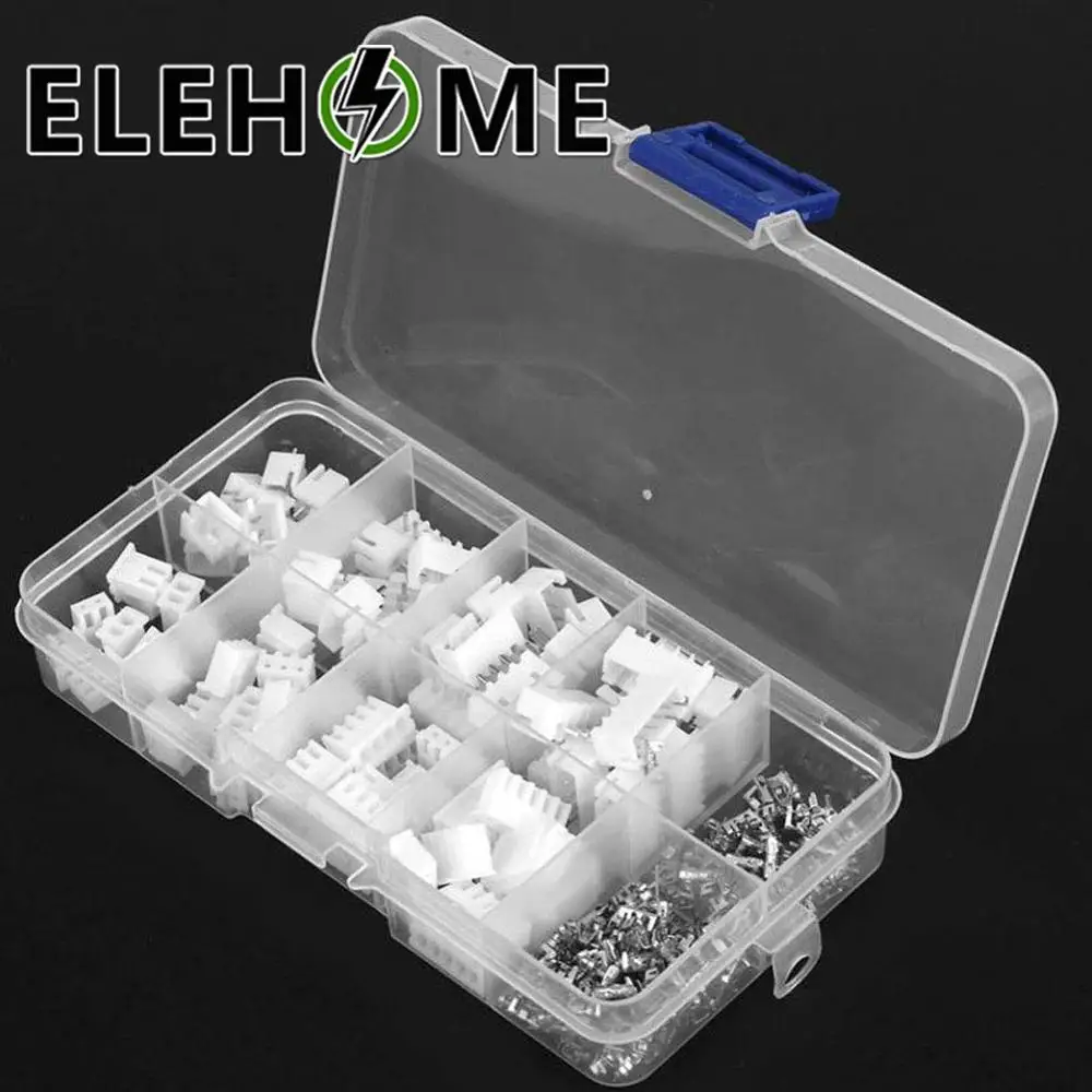 

230pcs XH2.54 2p 3p 4p 5 pin 2.54mm Pitch Terminal Kit / Housing / Pin Header JST Connector Wire Connectors Adaptor XH Kits
