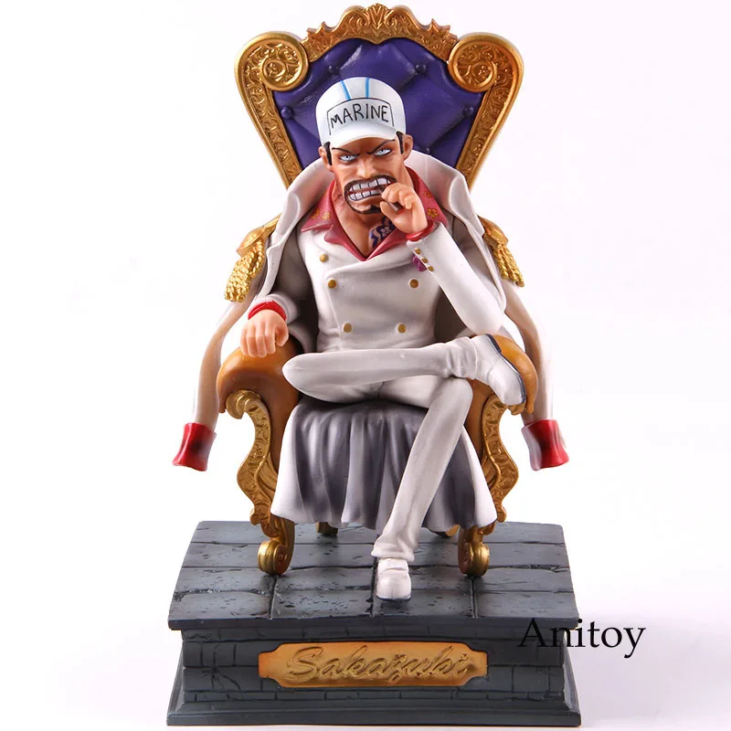 Одна деталь фигурки GK статуя сидя вер. Sengoku Kuzan Issho Borsalino Sakazuki Ryokugyu Ace фигурка ПВХ Коллекционная модель игрушки - Цвет: D no colorful box