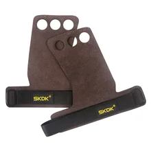 1 пара захватов для тяжелой атлетики из воловьей кожи, перчатки для тренировок, фитнеса, перчатки для гимнастики, кожаные перчатки с защитой от скольжения