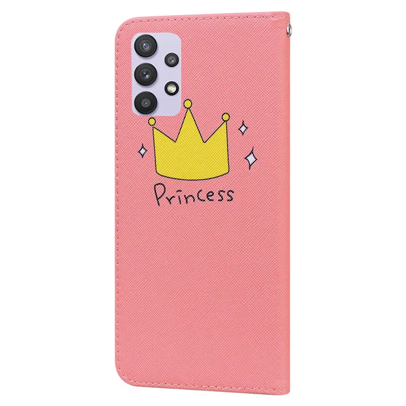 samsung cases cute Wallet Flip Case For Samsung Galaxy A01 Core A31 A41 A51 A71 A21S M12 M21 M31 A10 A11 A20e A30s A50 A22 A52 A12 A02 A32 4G Cover kawaii samsung cases