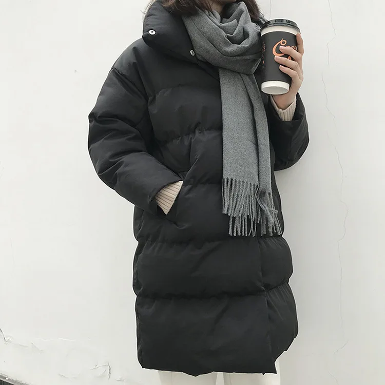 Женское плотное зимнее пальто с воротником-стойкой, хлопковая куртка, пальто свободного покроя, женское теплое Женское пальто, Casaco Feminino Parkas