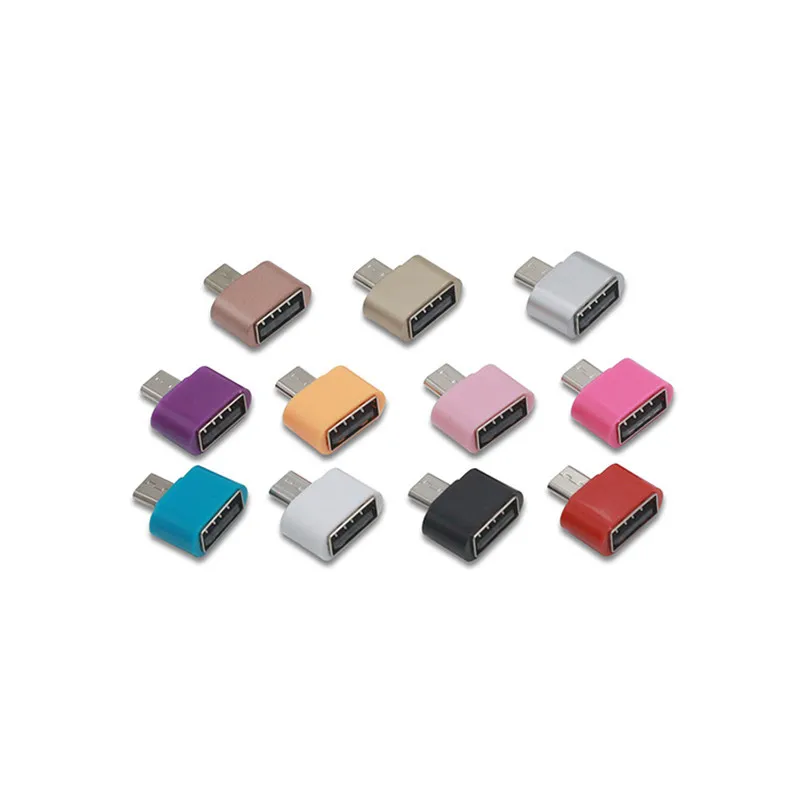Адаптер Micro USB OTG папа 2 0 мама|Переходники и адаптеры| |