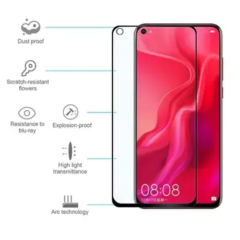 

100Pcs Full Coverage Tempered Glass For Huawei Honor 9X 9 Lite V9 9i 2018 10i 10 20S 20 Pro 20i Screen Protector Protective Film