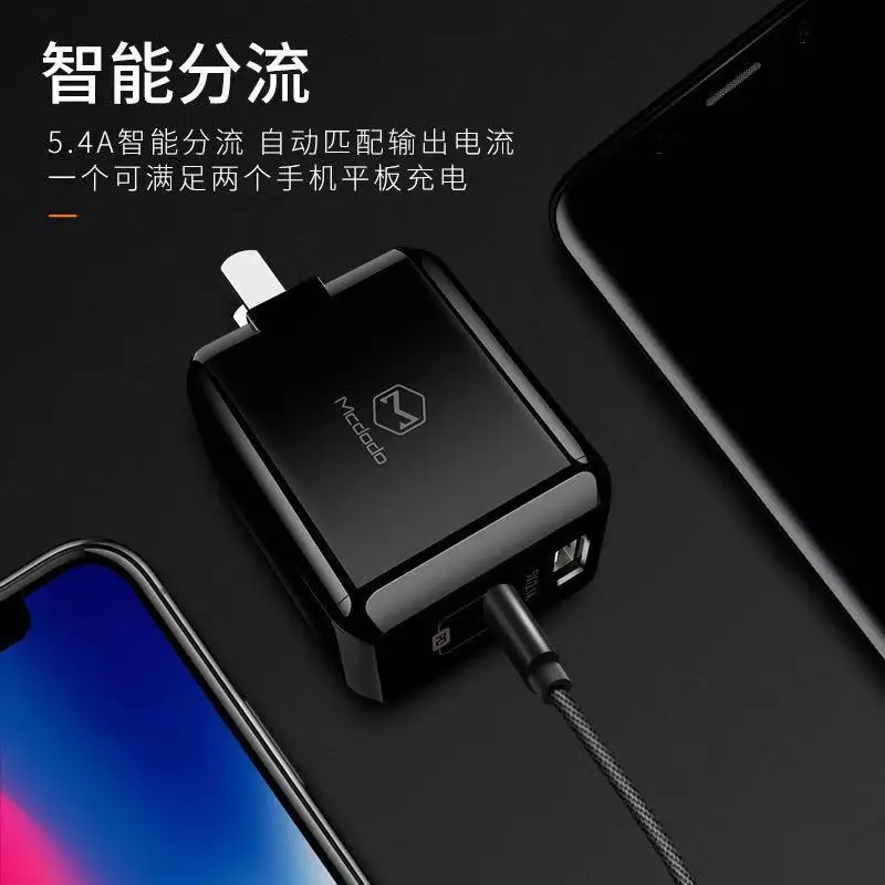 

Mcdodo pd Charger Type- C + USB Dual-Port Mobile Phone Charger Power Adapter Mobile Phone Charging Head