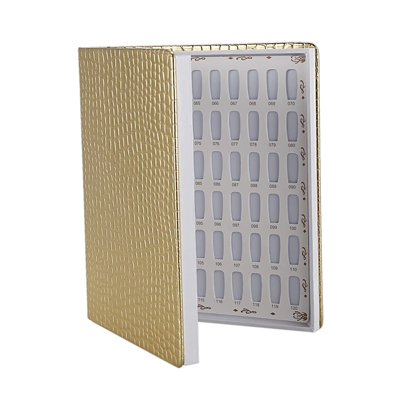 120 наконечников для дизайна ногтей, книжный набор цветов лака, цветная диаграмма, милая диаграмма для нейл-арта, инструмент для маникюрного салона с накладными ногтями