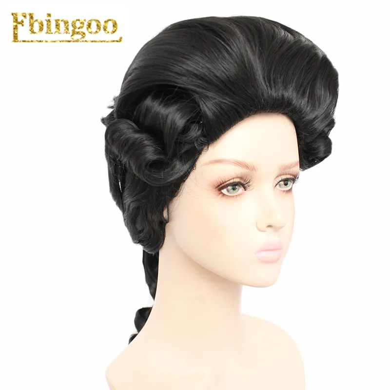 Ebingoo, белый, серый, черный, парик барокко, кудрявый, женский, костюм, парики для женщин, роскошная история, длинный синтетический парик для косплея