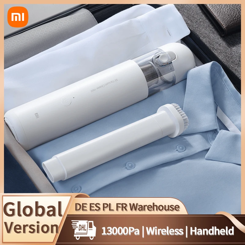 Xiaomi-aspiradora Mi Mini para coche, aspirador de mano inalámbrico de 13000Pa, para limpieza de escritorio, portátil, HEPA