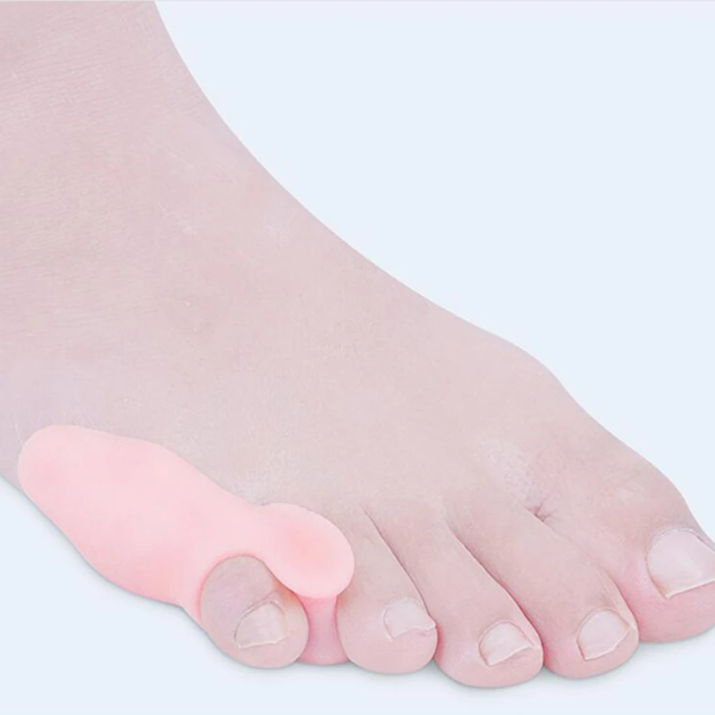 1 Pair Adult Bunionette Tailors Toe Relief Little Toe Pain Bunion Support Cushion Toe Separators Protective Gel Straighteners