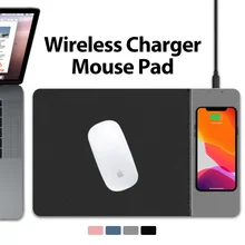 Игровой коврик для мыши с беспроводным зарядным устройством для мобильного телефона коврик для мыши из искусственной кожи Коврик для мыши для iPhone X/8 Plus samsung S9 USB2.0