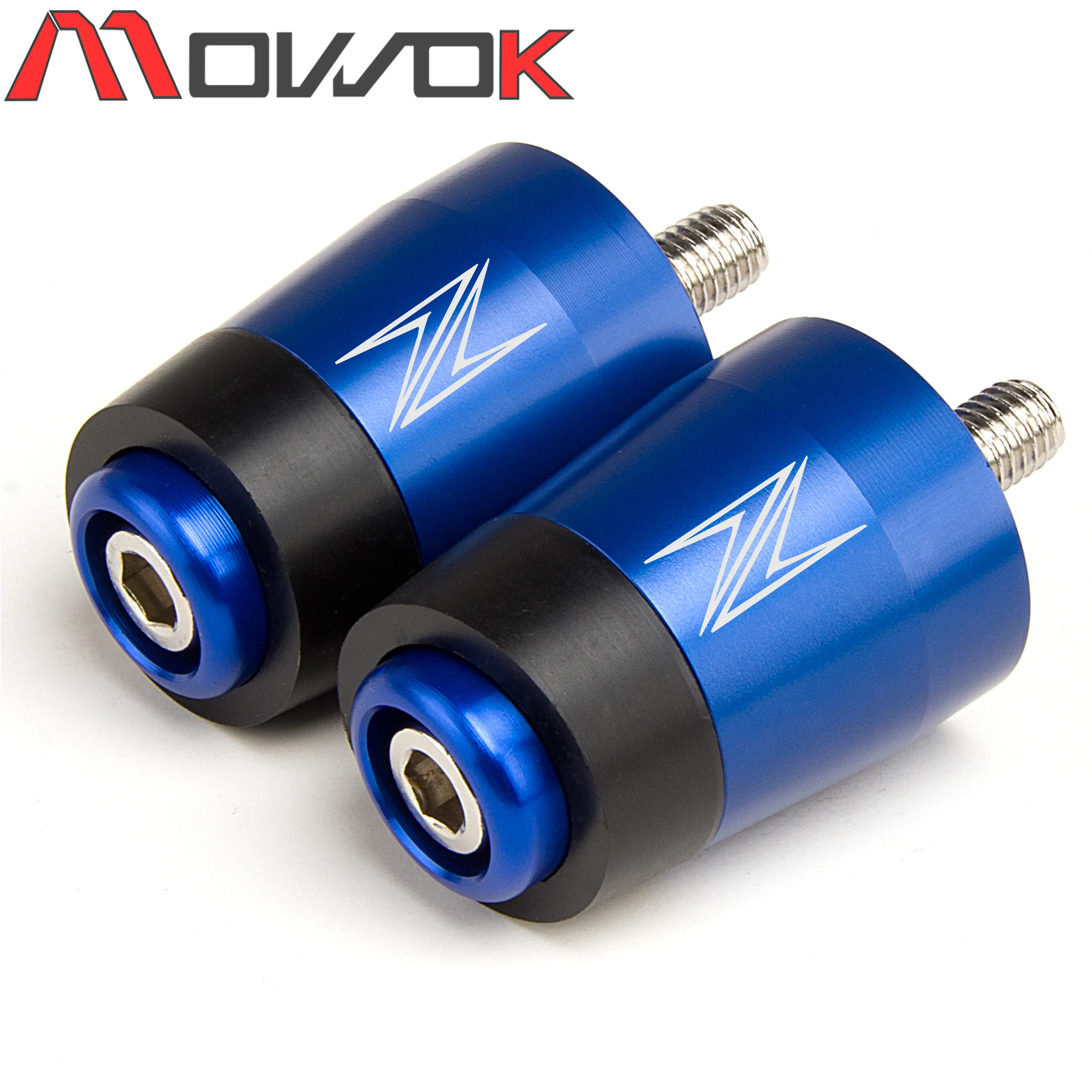 Motorcycle CNC Handle Bar Handlebar Grips Cap End handle Plugs cap For KAWASAKI Z400 Z750 Z800 Z900 Z900RS Z1000 Z1000SX