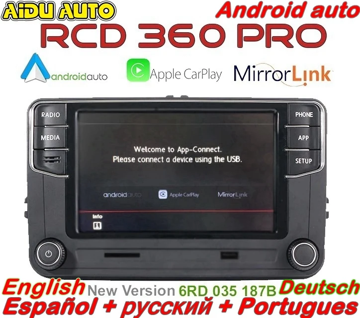 Android Авто Carplay RCD360 PRO NONAME RCD330P RCD340P 187B радио для VW Golf 5 6 Jetta MK5 MK6 Tiguan Passat B6 B7 CC Polo