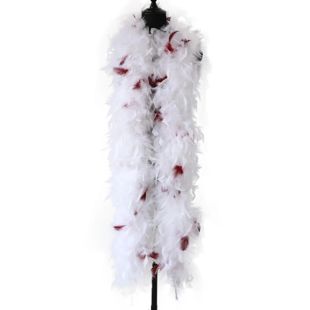 90g Marabou Turkey Feather Boas For Clothes Sewing Shawl Ribbon Decoration Carnival Accessories
