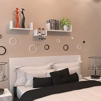 

3Pcs/Set Floating Display Shelves Ledge Bookshelf Wall Mount Storage Home Decor YU-Home