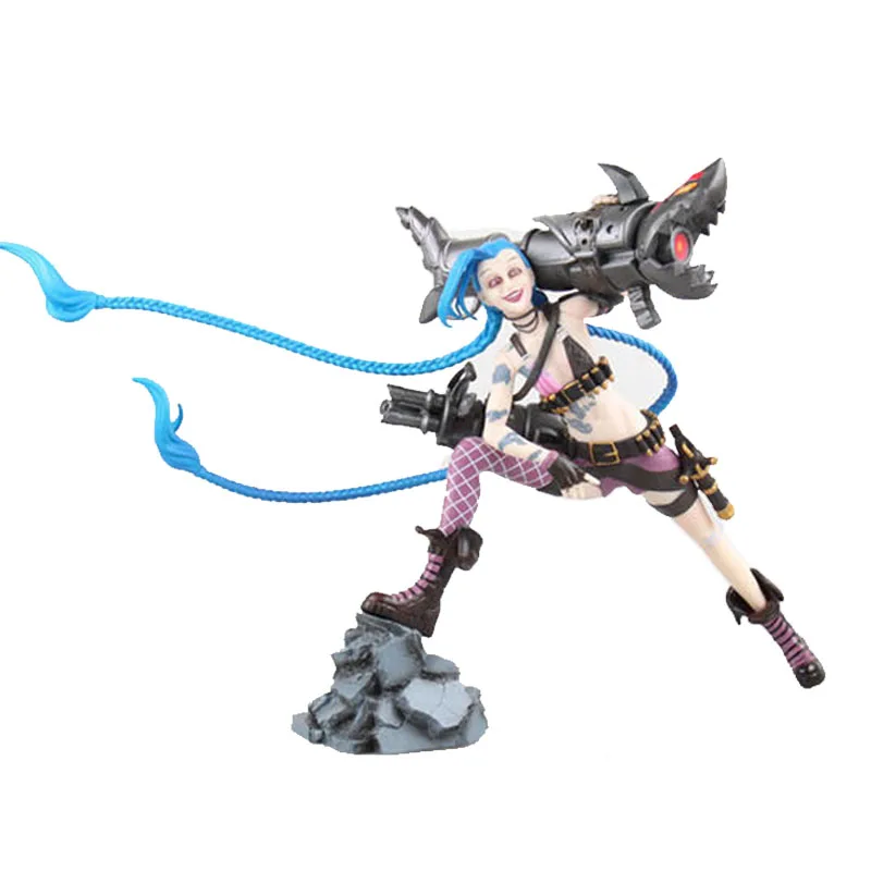 Arcane League Of Legends Hero Jinx Arcane Pvc Action Game Figure Statue