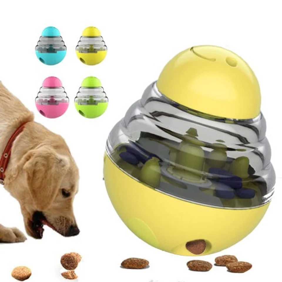 Interactive Dog Cat IQ Treat Ball Toys Funny Pet Tumbler Shaking Leakage  Food Container Toys Pet Training Balls Pet Dog Suppliy