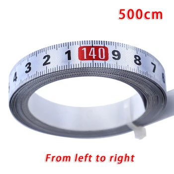 

Miter Track Tape Measure Adhesive Steel Ruler Miter Saw Scale For T-track Router Table Saw Band Saw Woodworking Tool 1-5 Meter