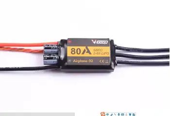 

VGOOD 80A 2-6S 32-Bit Brushless ESC With 5A SBEC for Fixed Wing RC Airplane