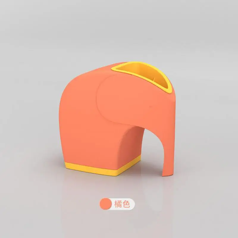 Creative Desk Elephant Tissue Paper Box Cover With Pen Holder Remote Controller Mobile Phone Storage Organizer Home Office