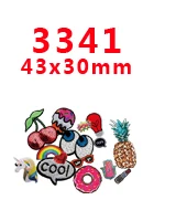 3341 30 шт мультяшный персонаж плоское украшение из смолы PR 1560 - Color: 3341