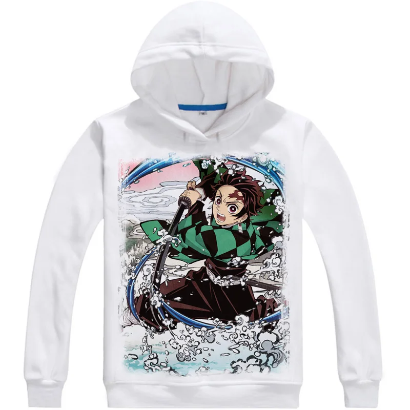 Японское аниме, истребитель демона, Kimetsu No Yaiba Kamado Tanjirou, косплей, полноцветное пальто, толстовка унисекс - Цвет: A