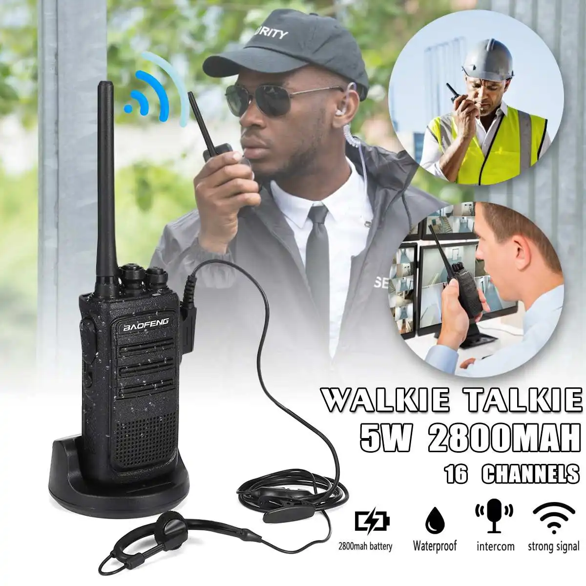 

Outdoor Walkie-talkie N8 Portable Hand-held Two-way Radio For Hotel Construction Site Outdoor Occasions