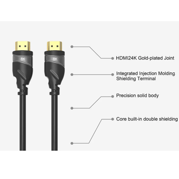 HDMI 8K HD Волоконно-оптический кабель аудио для компьютера проектора Подключение компьютера дома_ WK