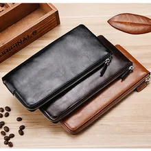 2021 New Fashion Long Wallet Youth Zipper Mobile Phone Bag Slim Wallet Multifunctional Waterproof Anti-theft Business Wallet